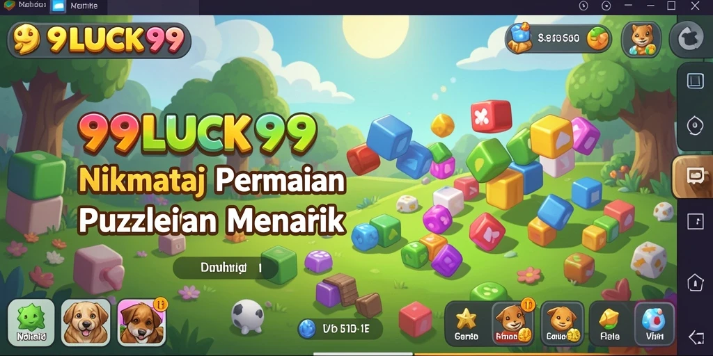 Tampilan gameplay puzzle yang menarik dalam 99LUCK99.