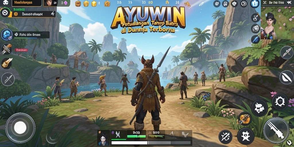 Screenshot AYUWIN menampilkan gameplay eksplorasi dunia terbuka yang mengagumkan.