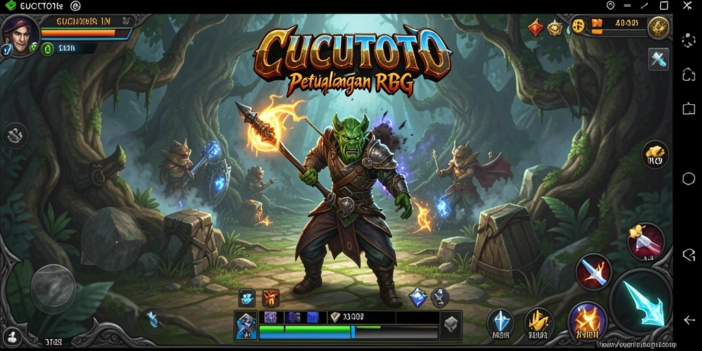 Tampilan gameplay seru dan mendebarkan di CUCUTOTO.