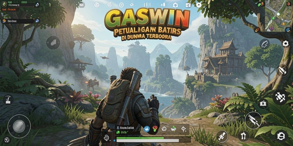 Gameplay GASWIN dengan dunia terbuka yang luas dan menakjubkan.