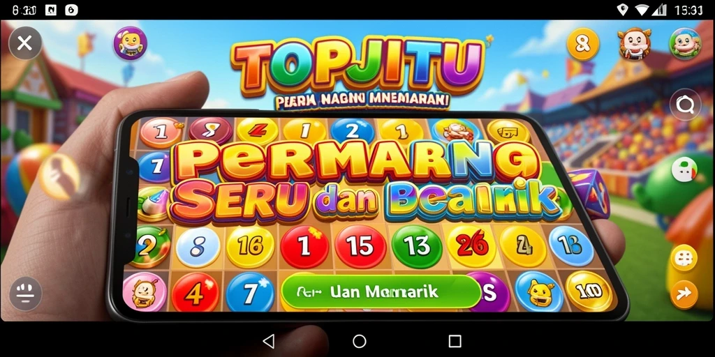 Screenshot dari gameplay seru di <strong>TOPJITU</strong>, menampilkan suasana Bingo yang aktif.